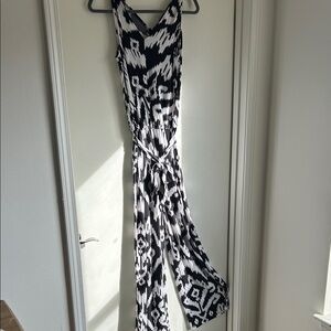 Chico's Monochrome Patterned Jumpsuit